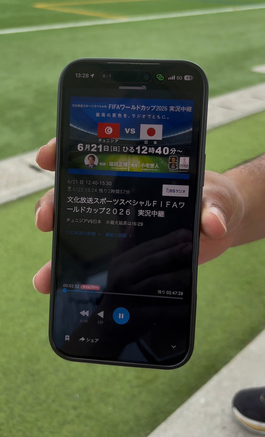 2026 FIFAワールドカップ OBSラジオ実況中継でstayGのCMが放送されました